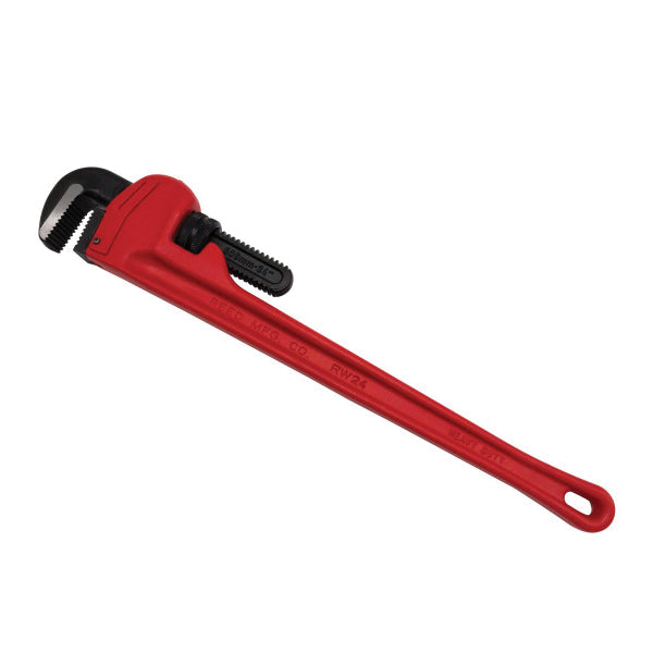 REED X02170 Heavy-Duty Pipe Wrench, 24 in OAL, 1/4 to 3 in Jaw, Heel Jaw, Alloy Steel Jaw