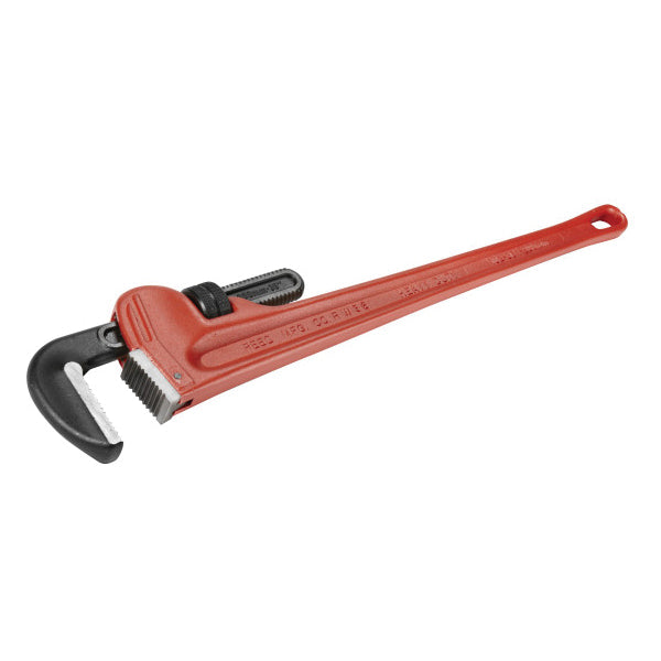 REED X02180 Heavy-Duty Pipe Wrench, 36 in OAL, 1/4 to 5 in Jaw, Heel Jaw, Alloy Steel Jaw