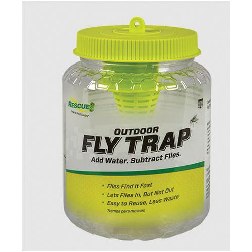 RESCUE!® FTR-DT12 Reusable Fly Trap, Powder, Attracts: Nuisance or Filth Flies, 12, Pack