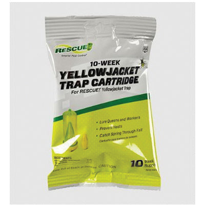 RESCUE!® YJTC-DB9 Yellow Jacket Attractant Cartridge, Liquid, Solid, Attracts: Yellowjacket, 9, Pack