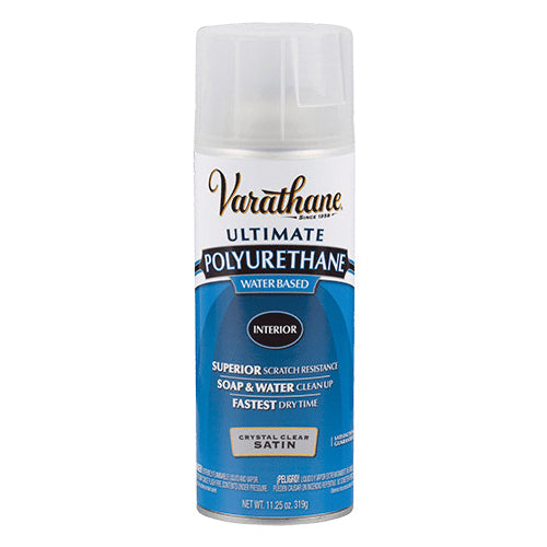 Varathane® 200281 Ultimate Polyurethane, Water Base, Crystal Clear, 20 to 25 sq-ft Coverage Area, 11.25 oz