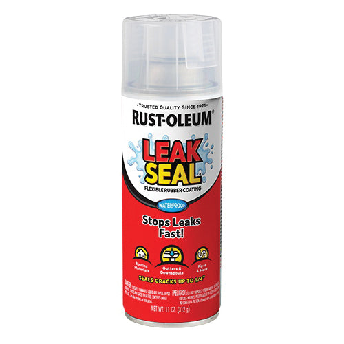 RUST-OLEUM® 265495 Leak Seal Spray, Aerosolized Mist, Clear, 2 hr Dry Time, 8 to 10 sq-ft, 4 to 5 sq-ft Coverage, 11 oz