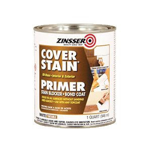 ZINSSER® 3504 Oil-Base Primer, Oil Base, White, 450 g/L VOC, 400 to 450 sq-ft Coverage Area, 1 qt