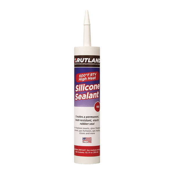 RUTLAND 76R RTV High Heat Silicone Sealant, Liquid, Red, 24 hr Curing, 10.3 fl-oz, Cartridge