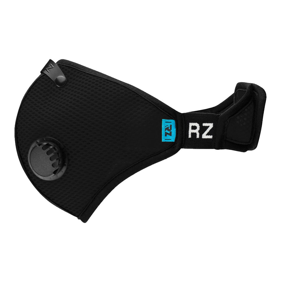 RZ MASK® 43651 Mesh Mask, 4 to 4-1/2 in Mask, 0.1 um, Black