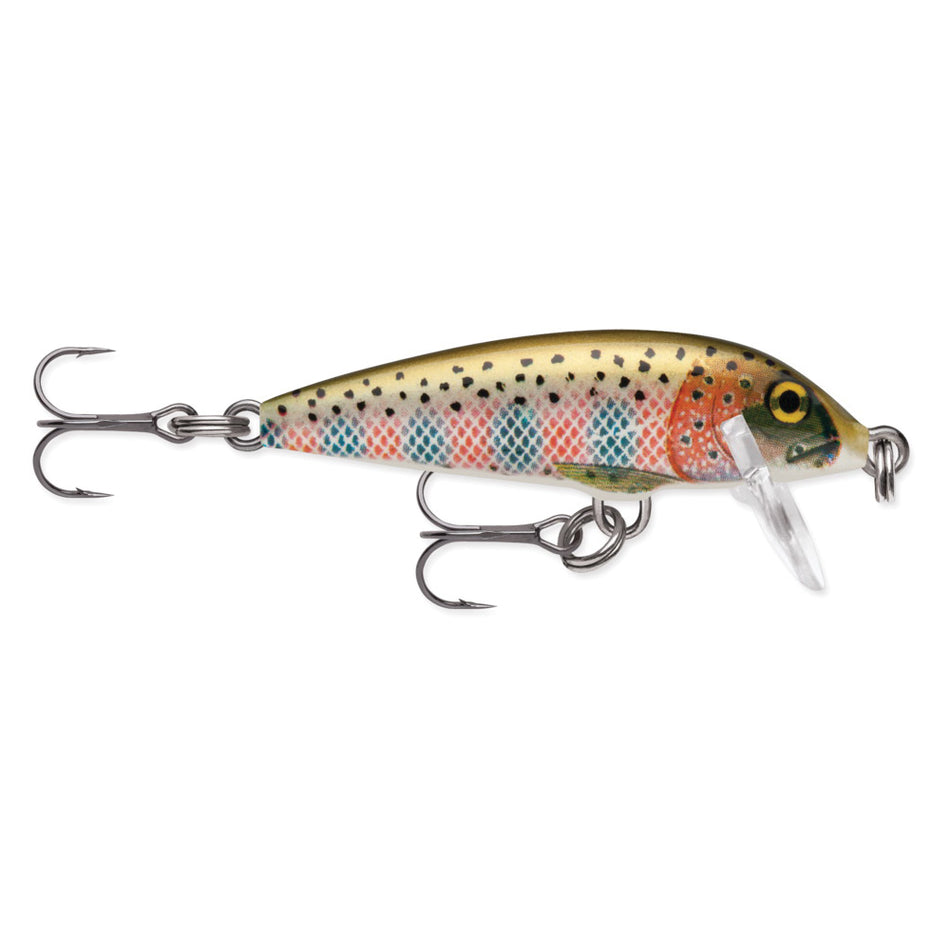 Rapala® Countdown® CD03RT Fishing Lure, 1-1/2 in L, Balsa Wood Lures/Bait, 2-Hook, #12 Hook