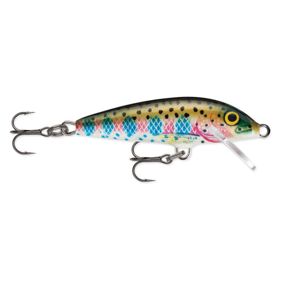 Rapala® Original Floating® F05RT Fishing Lure, 2 in L, Balsa Wood Lures/Bait, 2-Hook, #10 Hook