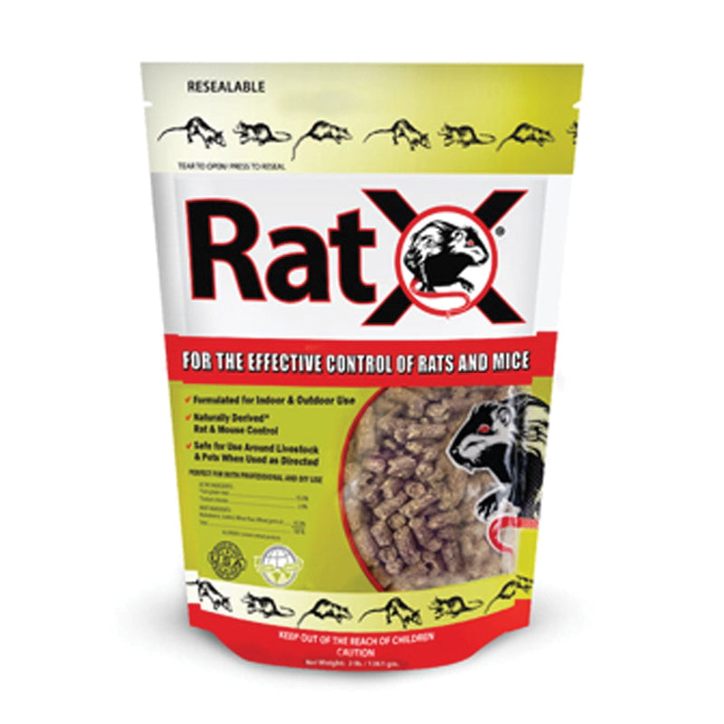 RatX® 620102 Rat and Mouse Control, Pellet, Indoor, Outdoor, 3 lb