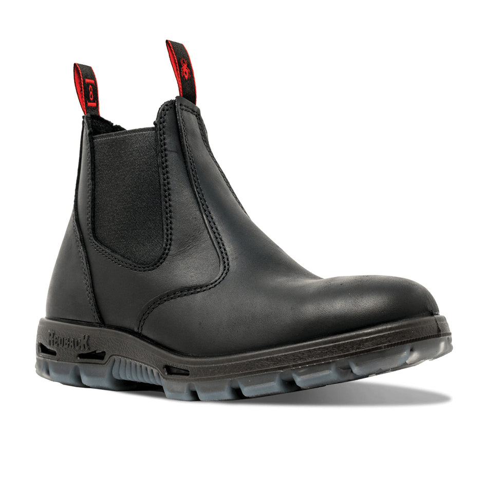 Redback Boots® UBBK85 Work Boots, SZ 8.5, Black Oil Kip, Steel Toe, Full Grain Leather Upper, TPU Outsole