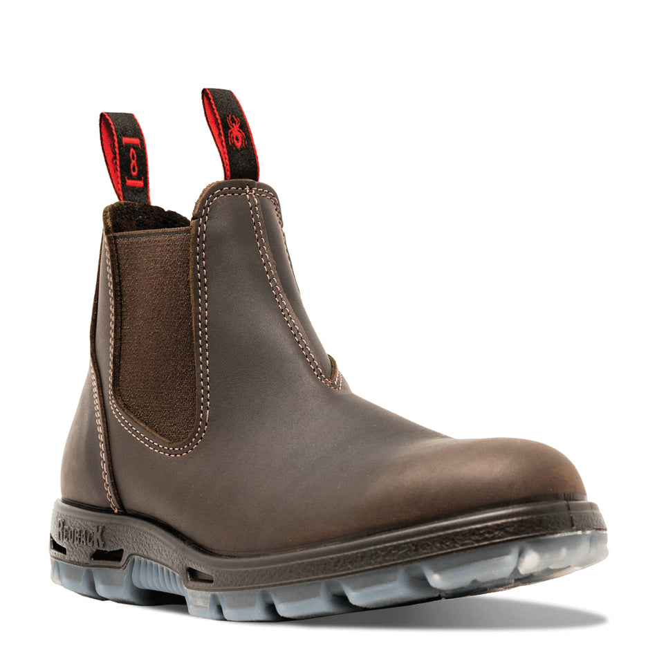 Redback Boots® UNPU Series UNPU95 Work Boots, SZ 9.5, Puma Brown Aquapel, Full Grain Leather Upper, TPU Outsole