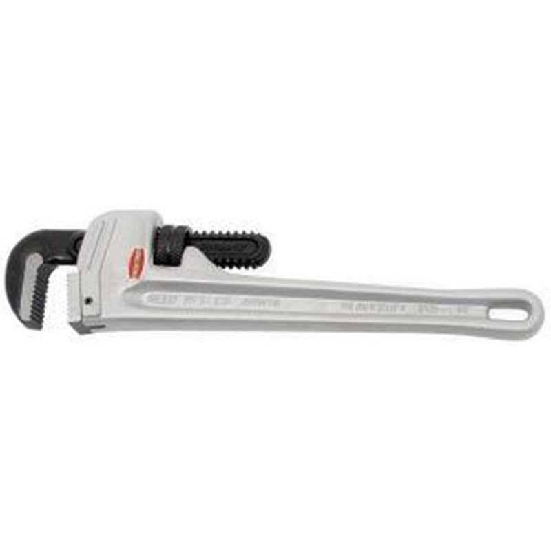 REED 02097 Heavy-Duty Pipe Wrench, 18 in OAL, 1/4 to 2-1/2 in Jaw, Heel Jaw, Steel Jaw