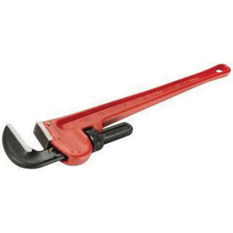 REED X02170 Heavy-Duty Pipe Wrench, 24 in OAL, 1/4 to 3 in Jaw, Heel Jaw, Alloy Steel Jaw