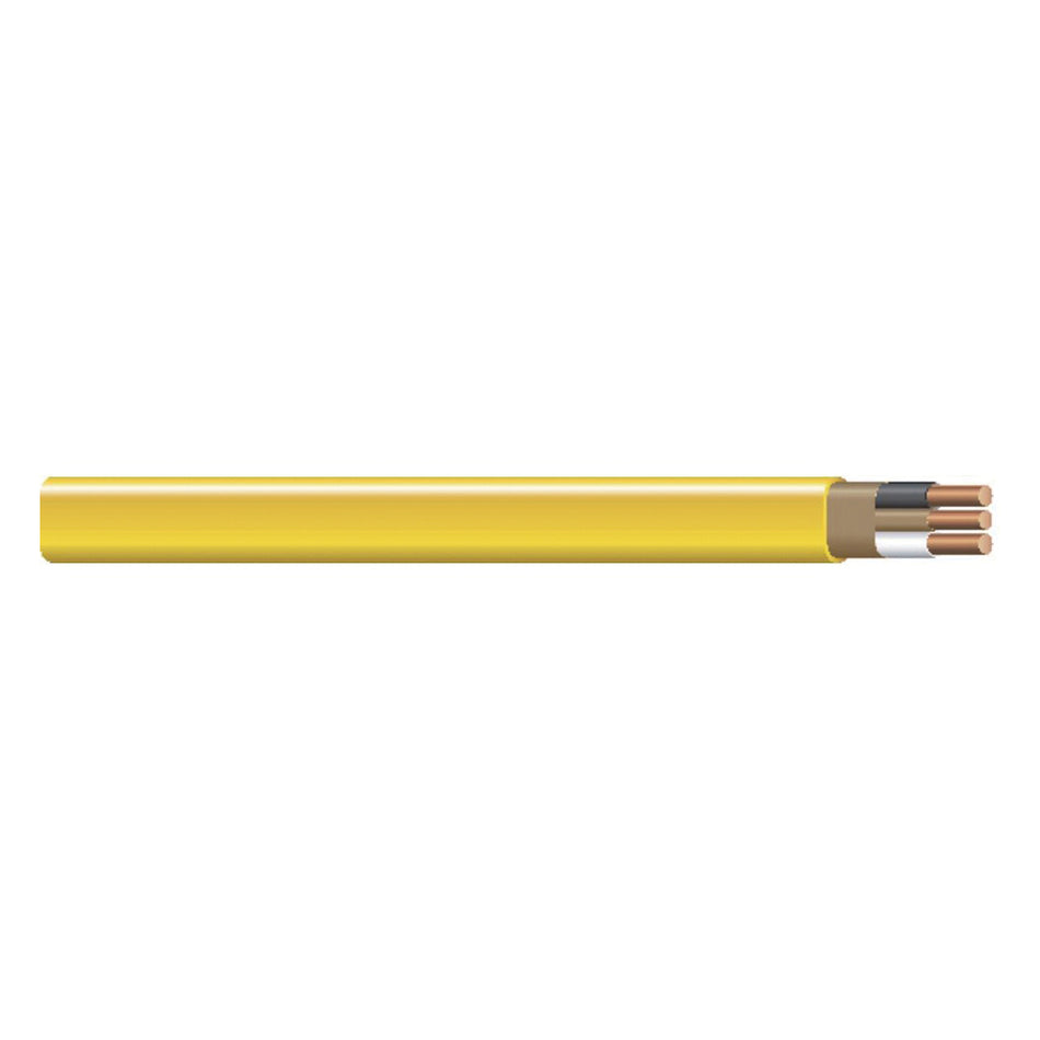 Romex® SIMpull® Series 28828221 Non-Metallic Sheathed Cable, 600 V, 2 -Conductor, 12 AWG Conductor, Solid, 25 ft L