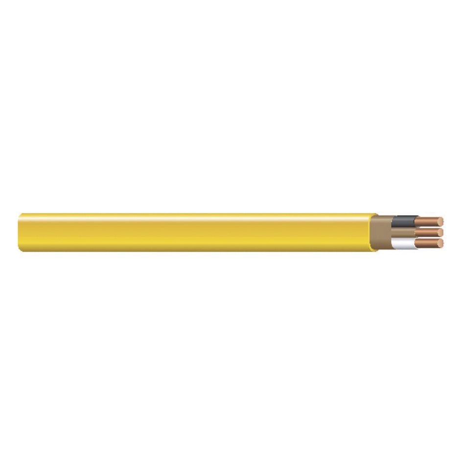 Romex® SIMpull® Series 28828222 Non-Metallic Sheathed Cable, 600 VAC, 2 -Conductor, 12 AWG Conductor, Solid, 50 ft L