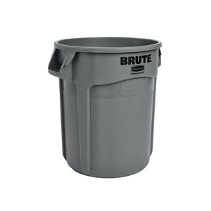 Rubbermaid® 262000GRAY Vented Container, 20 gal Capacity, Round, Top Open Lid Opening, Resin, Gray