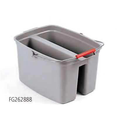 Rubbermaid® 262888GRAY Double Pail, 19 qt Capacity, Gray