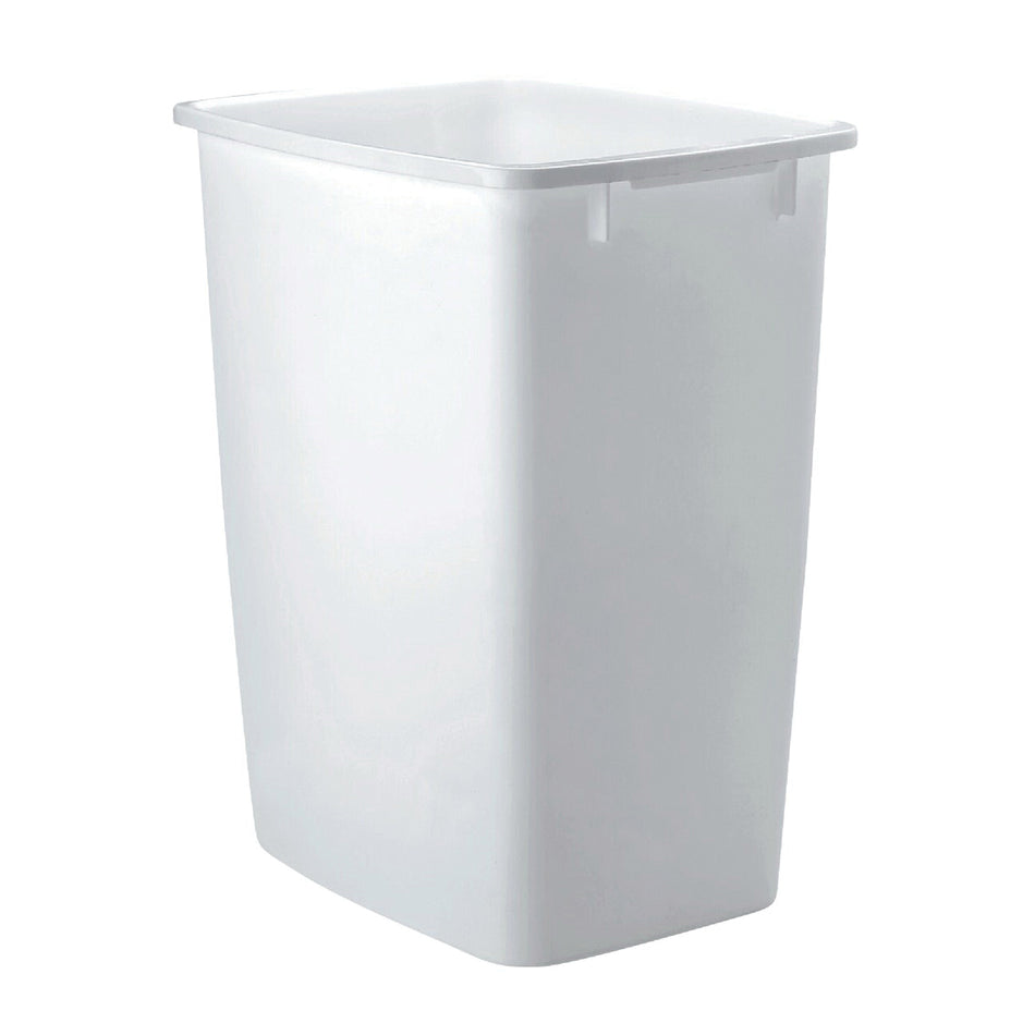 Rubbermaid® 2806TP-WHT Wastebasket, 36 qt Capacity, Lidless Lid, Plastic, White