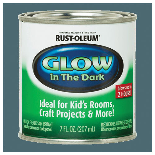 RUST-OLEUM® 214945 Specialty Paint, Interior/Exterior, Water Base, Glow-In-The-Dark, Smooth, 25 sq-ft Coverage Area