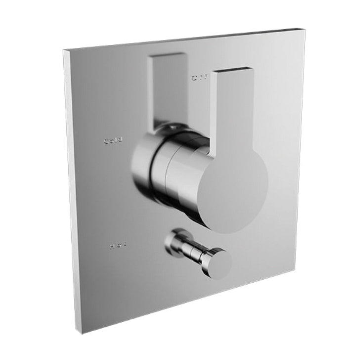 SANTEC E Series 2435MD10-TM Control Shower Trim With Pushbutton Diverter, 1/2 in Connection, IPS Connection, Brass