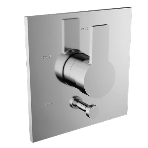 SANTEC E Series 2435MD91-TM Control Shower Trim With Pushbutton Diverter, 1/2 in Connection, IPS Connection, Brass