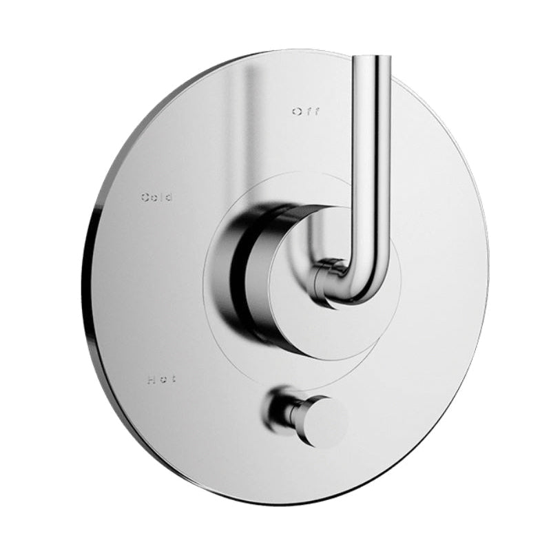 SANTEC E Series 3935CI10-TM Shower Trim With Pushbutton Diverter, 1/2 in Connection, IPS Connection, CI-Style Handle