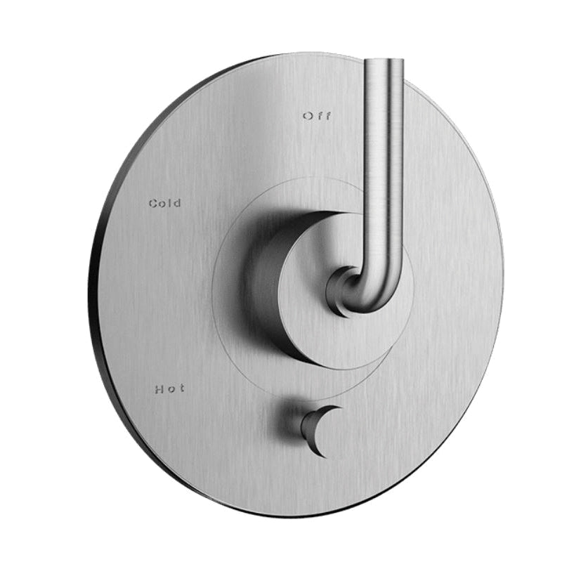 SANTEC E Series 3935CI75-TM Shower Trim With Pushbutton Diverter, 1/2 in Connection, IPS Connection, CI-Style Handle