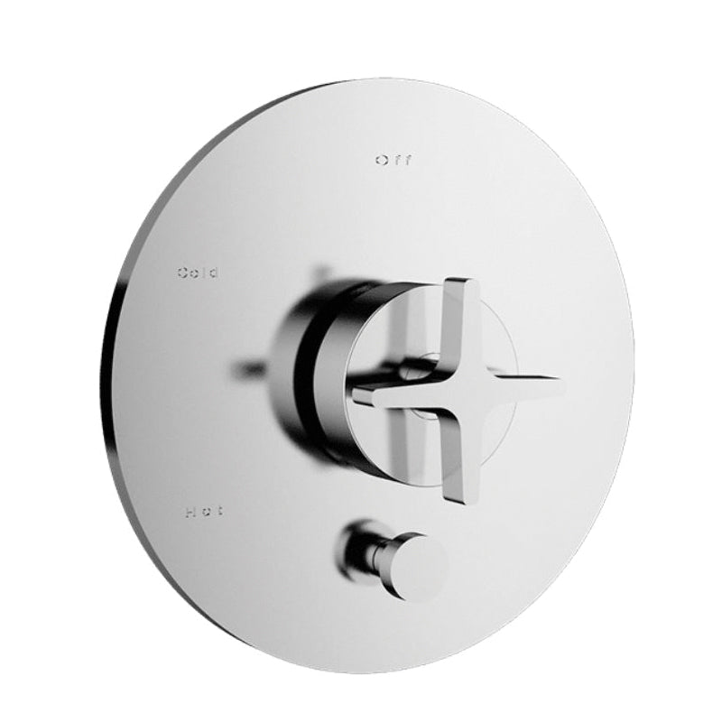 SANTEC E Series 3935CX10-TM Shower Trim With Pushbutton Diverter, 1/2 in Connection, IPS Connection, CX-Style Handle