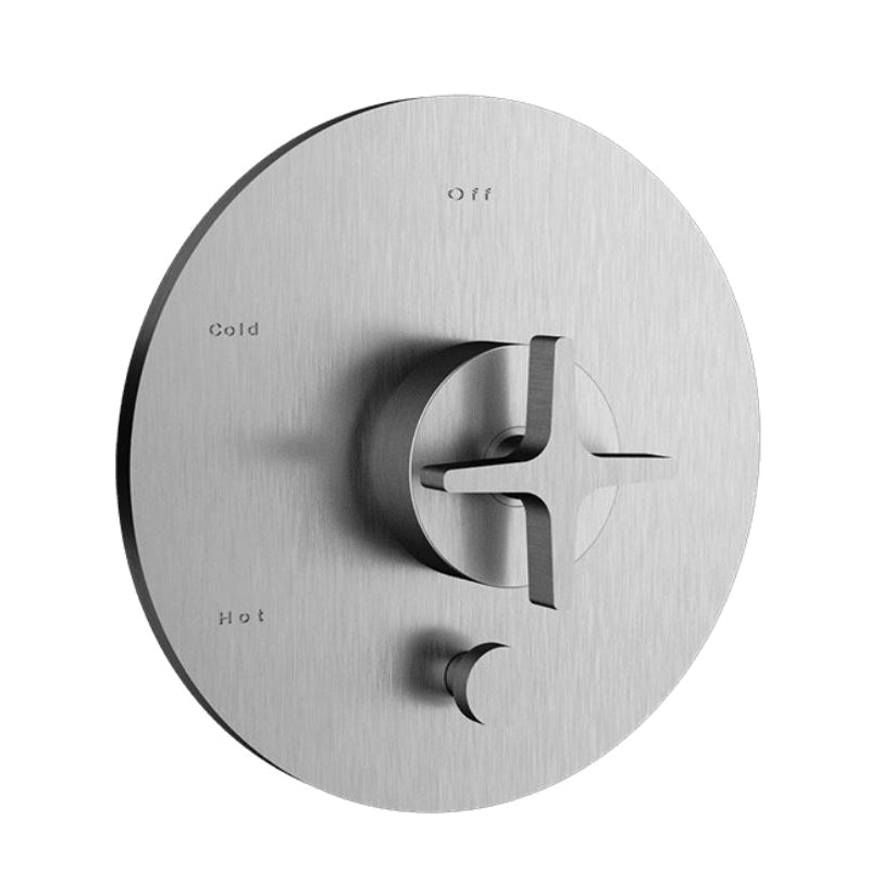 SANTEC E Series 3935CX75-TM Shower Trim With Pushbutton Diverter, 1/2 in Connection, IPS Connection, CX-Style Handle