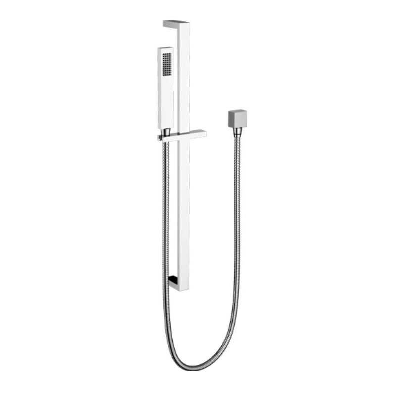 SANTEC 70846110 Hand Shower With Slide Bar, Supply Elbow, METRA Collection, 2.5 gpm, 57 in L Hose, Polished Chrome