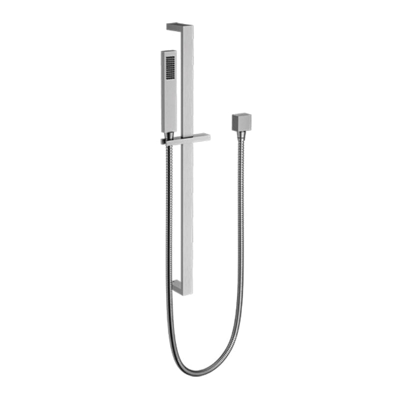 SANTEC 70846175 Hand Shower With Slide Bar, Supply Elbow, METRA Collection, 2.5 gpm, 57 in L Hose, Satin Nickel