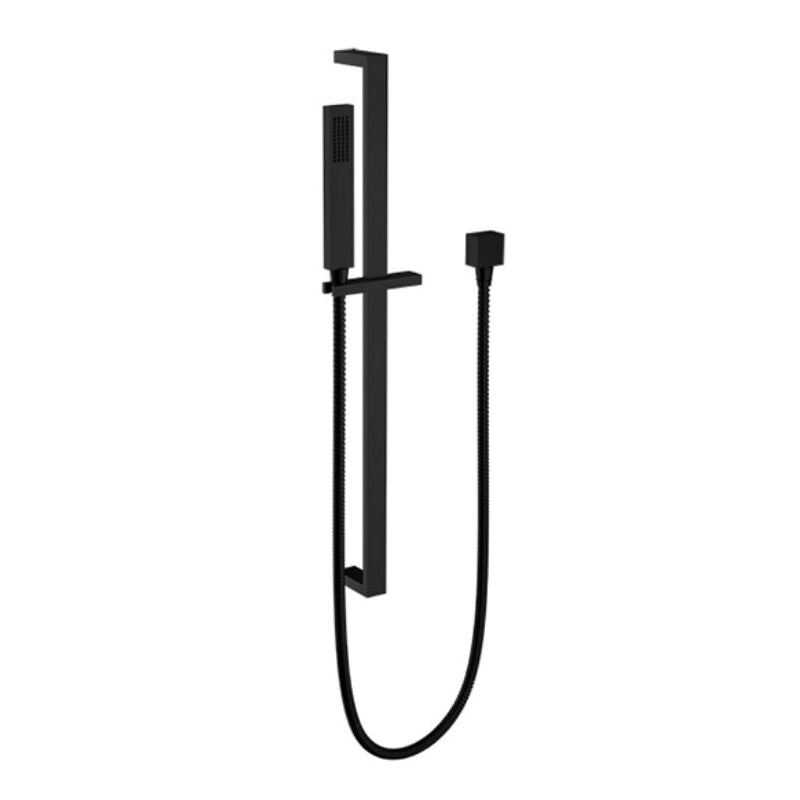 SANTEC 70846191 Hand Shower With Slide Bar, Supply Elbow, METRA Collection, 2.5 gpm, 57 in L Hose, Matte Black