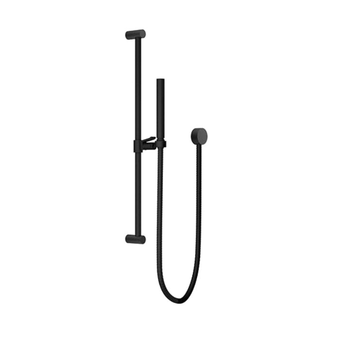 SANTEC 70847191 Hand Shower With Slide Bar, Supply Elbow, CIRC LOW Collection, 2.5 gpm, 57 in L Hose, Matte Black