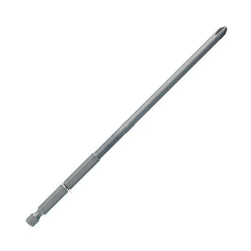 SENCO® EA0300 Power Screwdriver Bit, Phillips® Point, #2 Point, 7-1/2 in OAL, 1/4 in Shank, Single End, S2 Steel