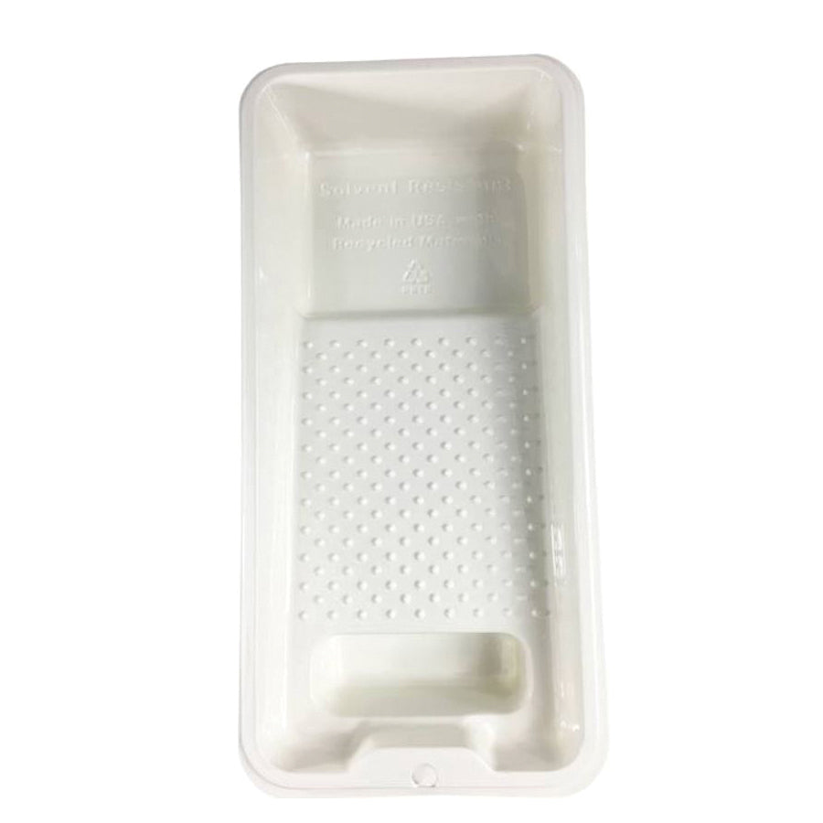 SHUR-LINE® Deep-Well™ 50084 Thermoform Tray, 4 in W, White, Plastic, For Use With: All Paints and Stains