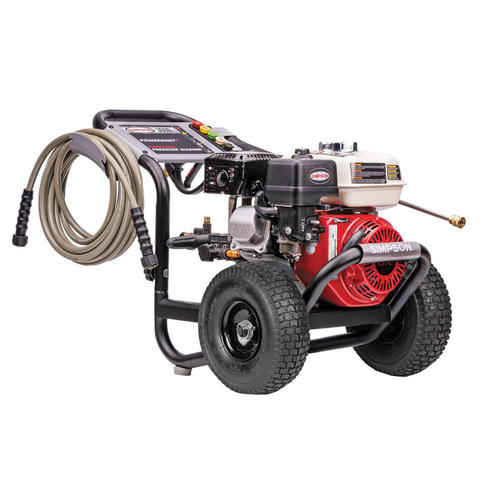 SIMPSON® PowerShot™ Series 60995 Gas Pressure Washer, Gasoline Fuel, HONDA® GX200 Engine, 3600 psi Pressure