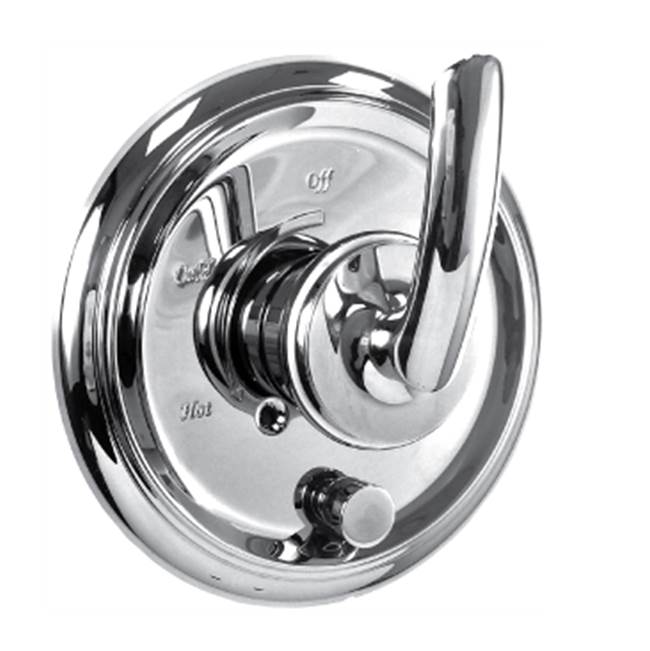 SANTEC E Series 4135BL75-TM Shower Trim With Pushbutton Diverter, 1/2 in Connection, IPS Connection, BL-Style Handle