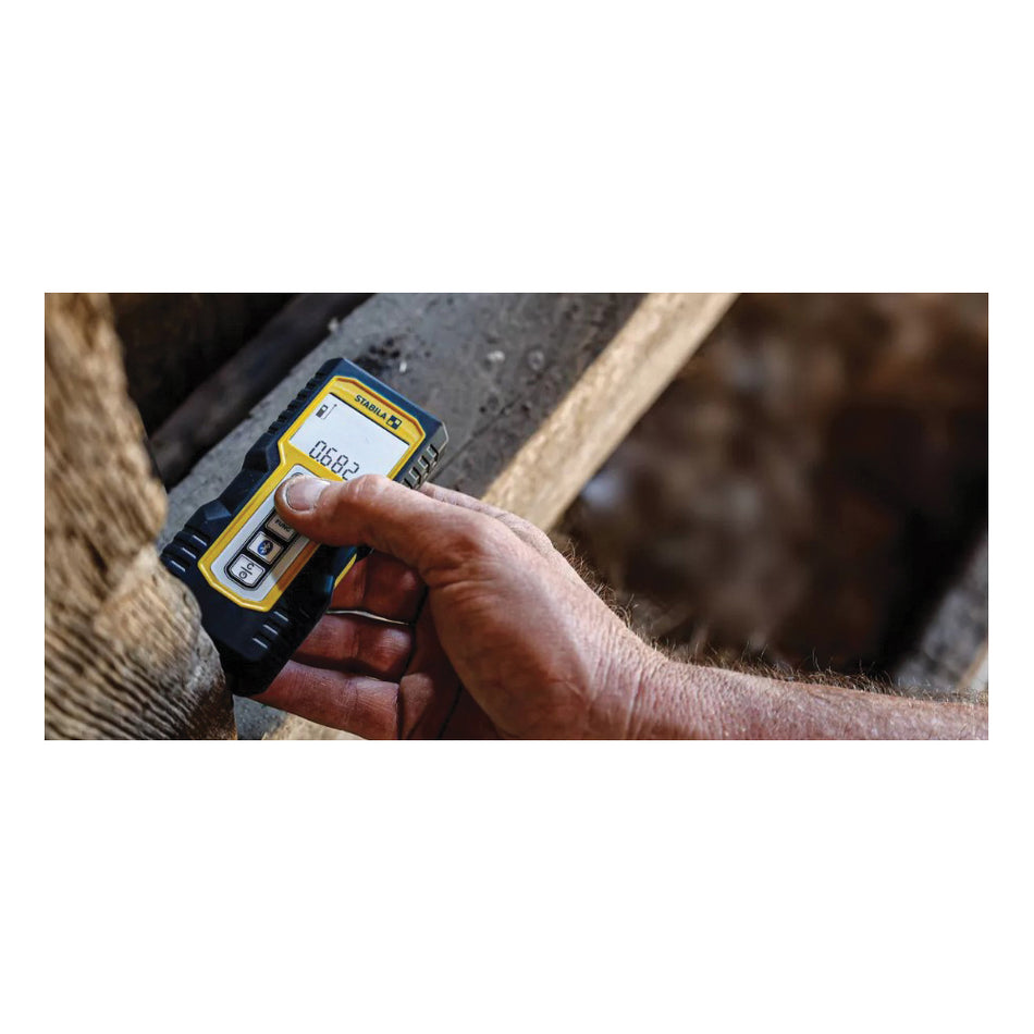 STABILA® 06250BT Laser Distance Measurer, 0.2 to 50 m Measuring Range, +/-3/32 in Accuracy