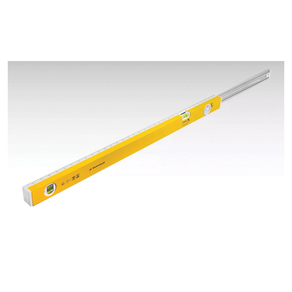 STABILA® 29459 Type 80T Extendable Level, 36 in L, 2-Vial, Non-Magnetic