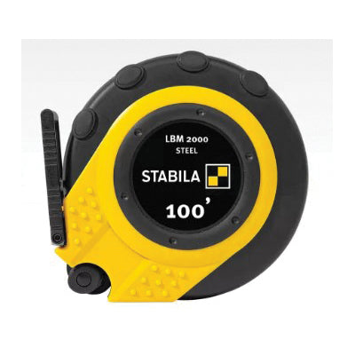 STABILA® 30955 Reel Tape Measure, 100 ft L Blade, Steel Blade