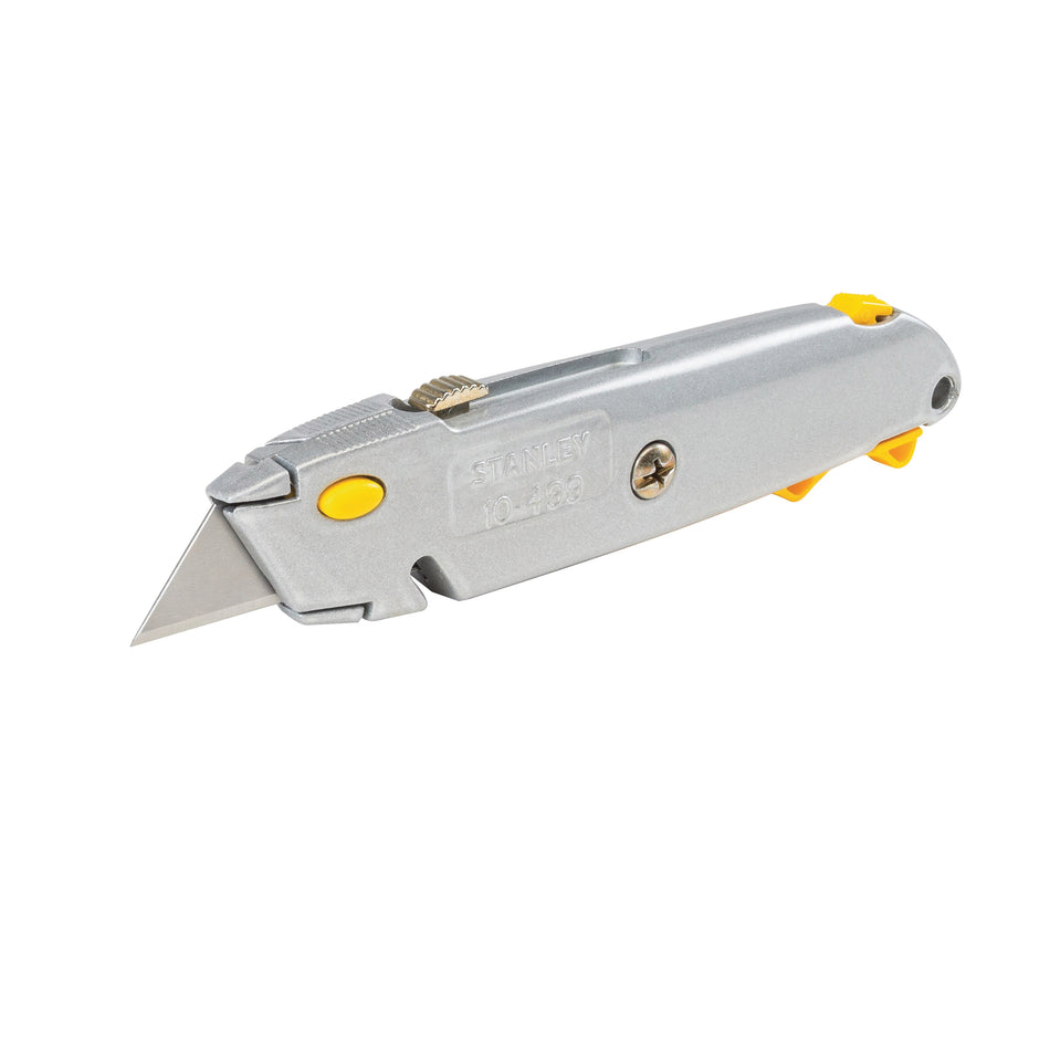 STANLEY® 10-499 Utility Knife, Retractable Blade, 2-1/2 in L Blade, Carbon Steel Blade, Number of Blades Included: 3