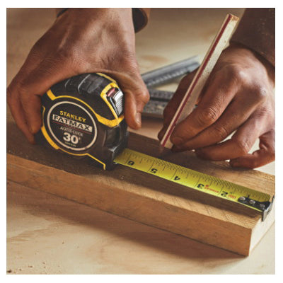 STANLEY® FATMAX® FMHT33348 Tape Measure, 30 ft L Blade, 1/16 in Graduation, Metal Blade, Automatic Locking