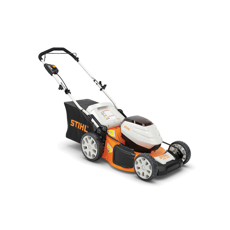 STIHL Lawn Mower, 18.1 in W Cutting, 1.4 to 3.9 in H Cutting, 120 V, Lithium-Ion Battery, 3200 rpm Speed