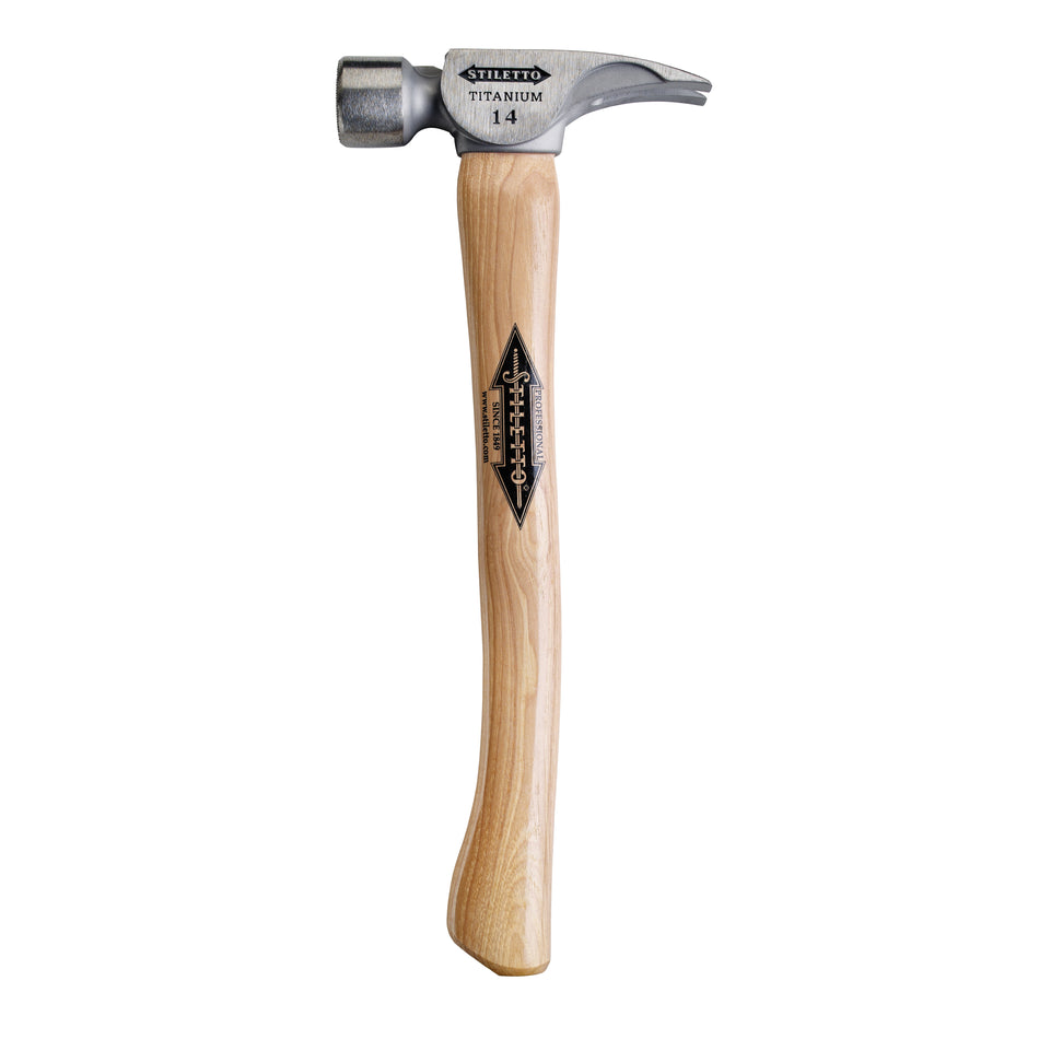 STILETTO® TI14SC Hammer, 14 oz Head, Titanium Head, Hickory Wood Handle