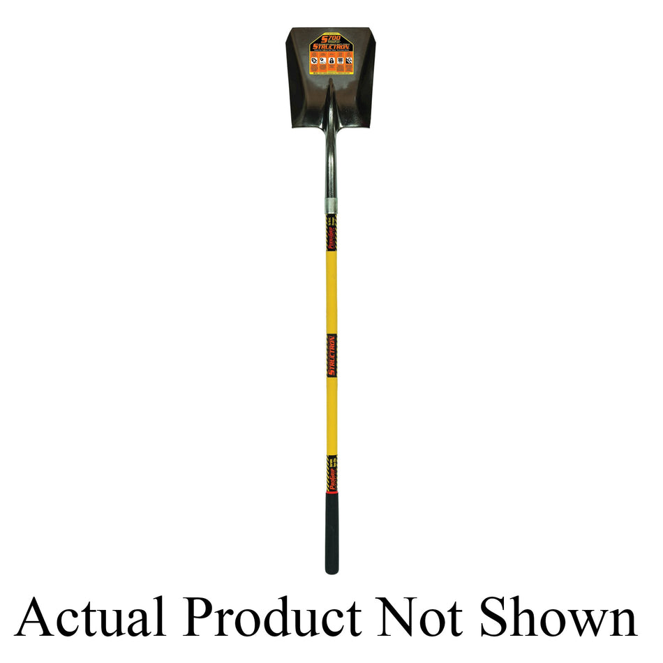 STRUCTRON® S700 SpringFlex™ Series 49732 Point Shovel, 9-1/2 in W Blade, 11-1/2 in L Blade, Steel Blade, 48 in L Handle