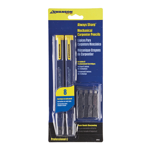 SWANSON® AlwaysSharp® CP216 Refillable Carpenter Pencil