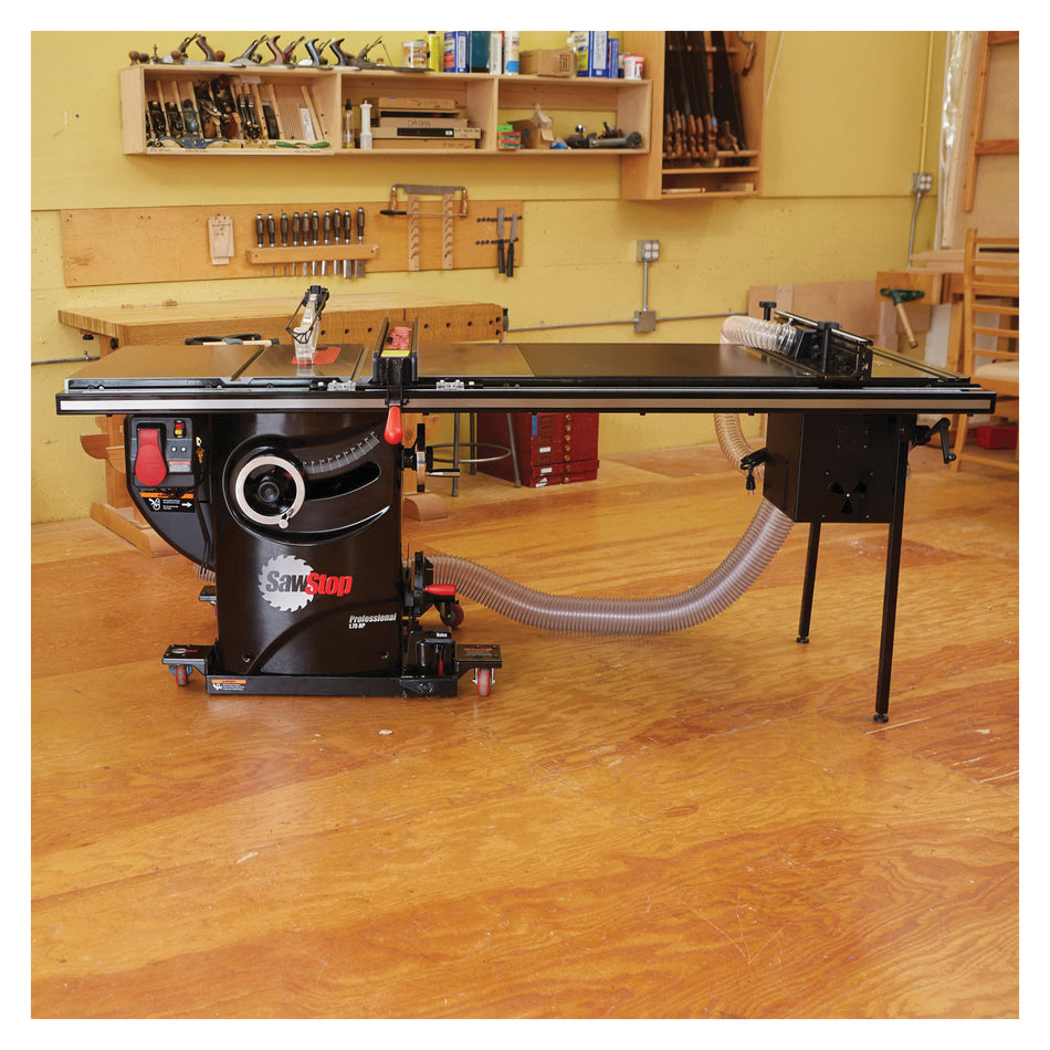 SawStop PCS175-TGP236 Professional Cabinet Saw, Tool/Kit: Tool, 10 in Dia Blade, 120 V, 1.75 hp, 4000 rpm Speed