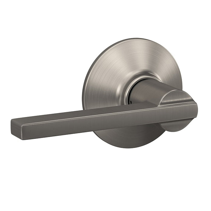 Schlage® F Series F10 V LAT 619 Latitude Lever Hall and Closet Lock, Lever Handle, Satin Nickel