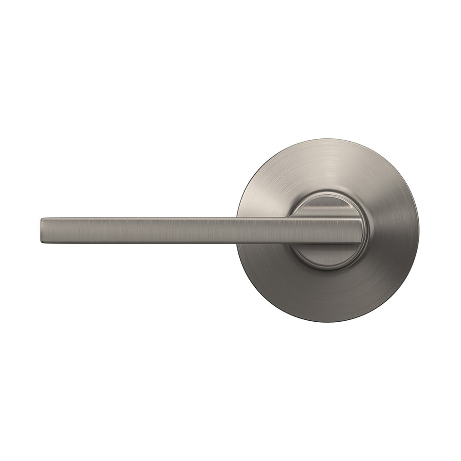 Schlage® F Series F10 V LAT 619 Latitude Lever Hall and Closet Lock, Lever Handle, Satin Nickel