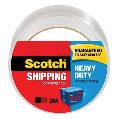 Scotch® 051131-57611 Shipping Packaging Tape, 3.1 mil Thick, 1.88 in W, 54.6 yd L, Transparent Tape