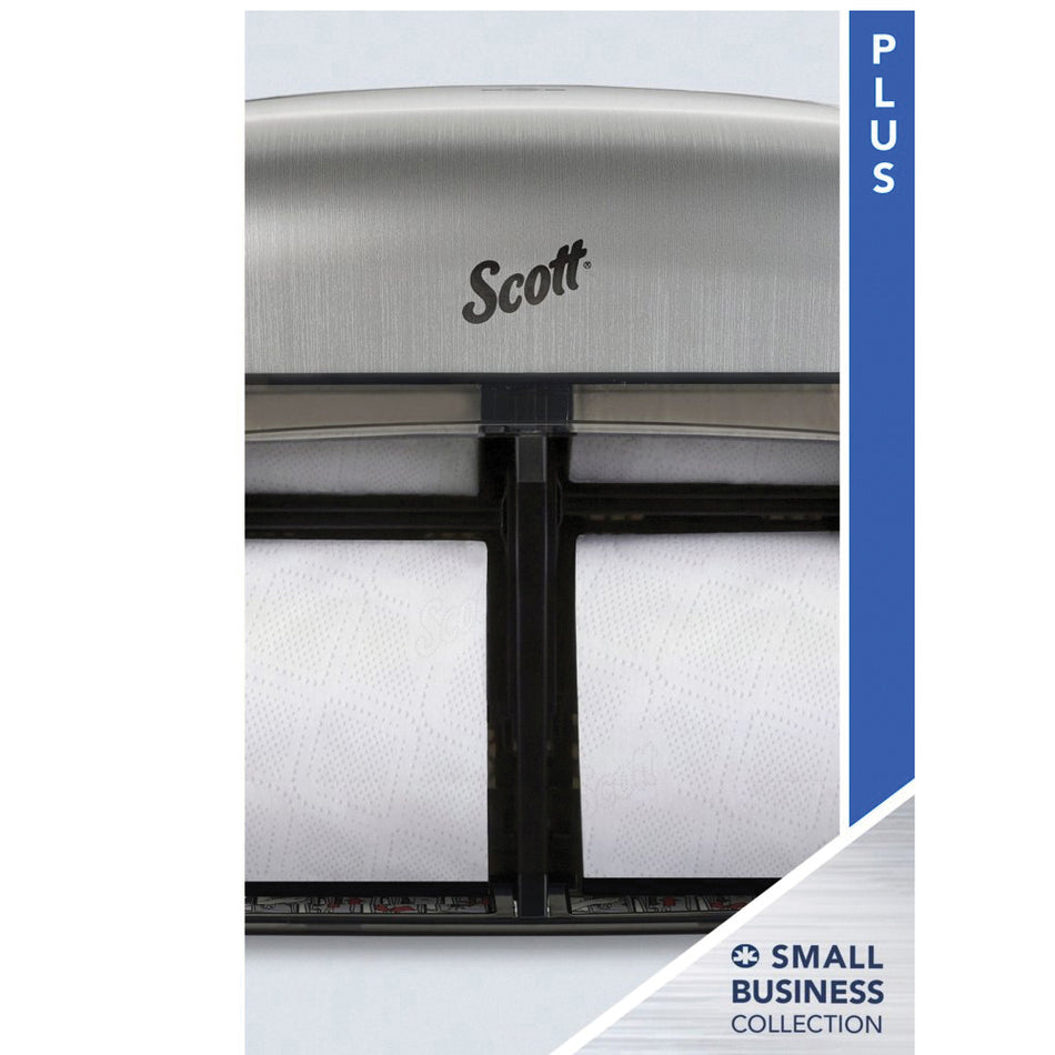 Scott® 13607 Toilet Paper, 4 in W, 4 in L, White, 2-Ply, Perforated, 1-1/2 in Dia Core, 550-Sheet